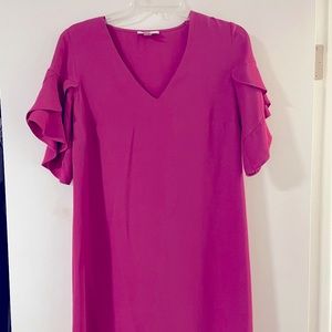 Maroon/Pink Short Dress